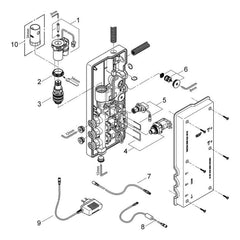 Onderdelentekening Grohe Ondus digitale Inbouwthermostaat 2007–2014