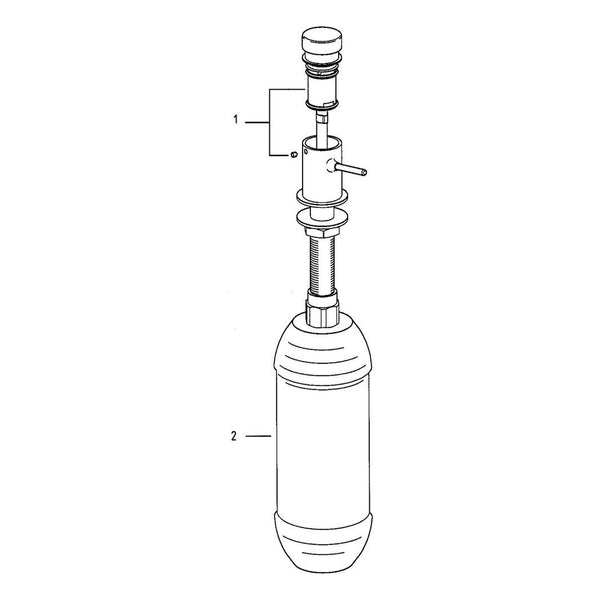 Onderdelentekening Grohe Universal Zeepdispencer zeepdispenser