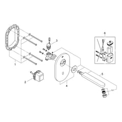 Onderdelentekening Grohe Eurosmart Cosmopolitan E infrarood elektronische wastafelkraan zonder menging 2010–2015