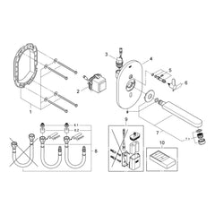 Onderdelentekening Grohe Eurosmart Cosmopolitan E infrarood elektronische wastafelkraan met menging 2010–2013