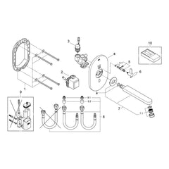 Onderdelentekening Grohe Eurosmart Cosmopolitan E infrarood elektronische wastafelkraan met menging 2013–2015