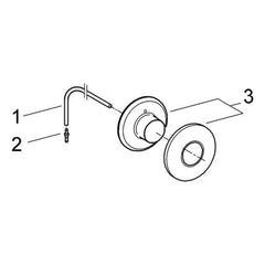 Onderdelentekening Grohe pneumatische bediening