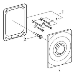 Onderdelentekening Grohe Surf bedieningsplaat