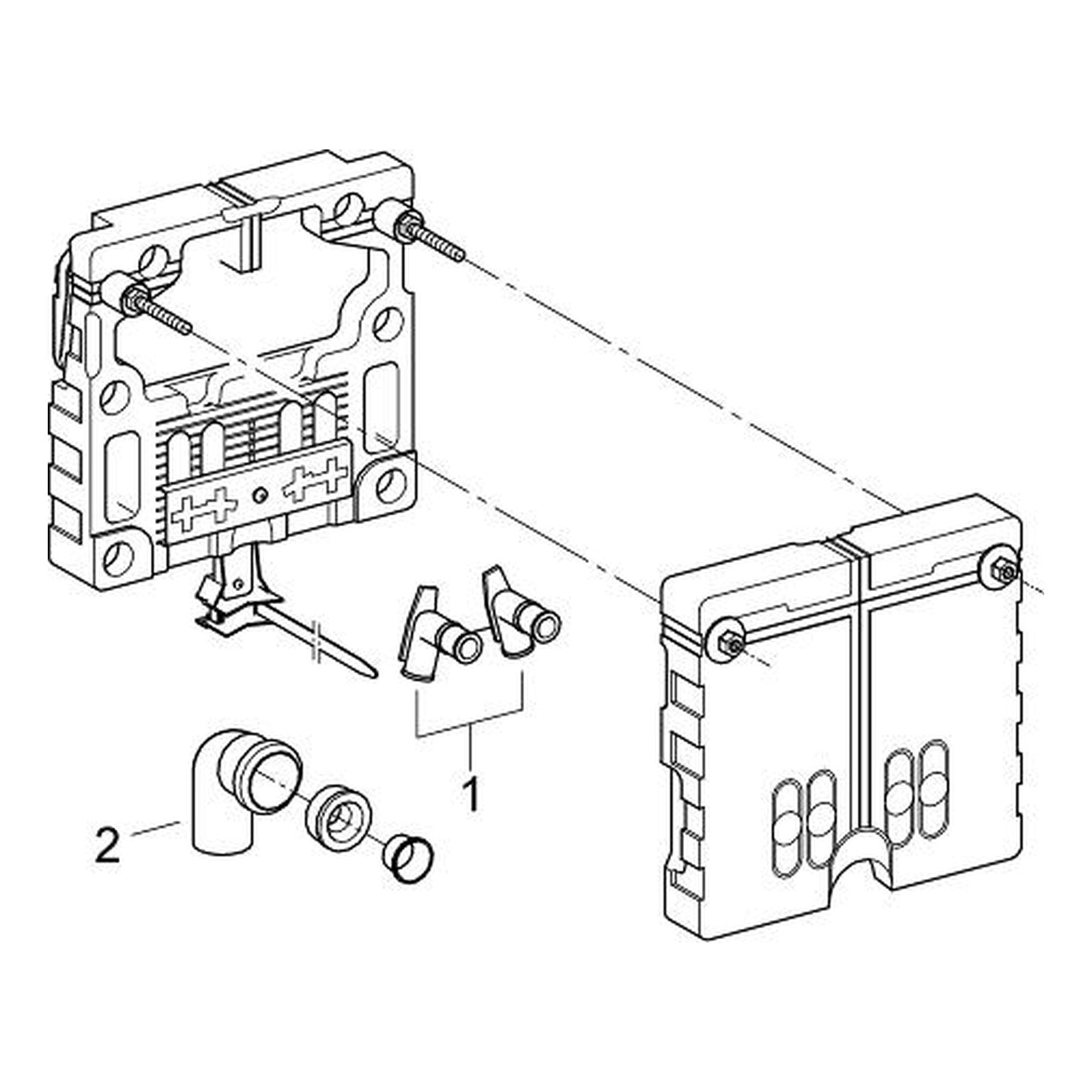 Onderdelentekening Grohe Uniset wastafel element