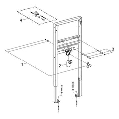 Onderdelentekening Grohe Rapid SL wastafel element