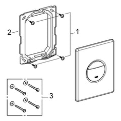 Onderdelentekening Grohe Nova Cosmopolitan bedieningsplaat 2007–2010