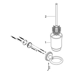 Onderdelentekening Grohe Sinfonia closetborstelset