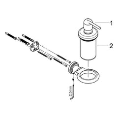 Onderdelentekening Grohe Atrio zeepdispenser