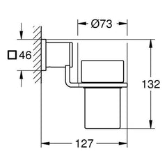 Maattekening Grohe Allure zeepdispenser