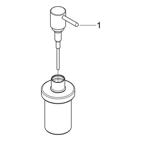 Onderdelentekening Grohe Veris zeepdispenser