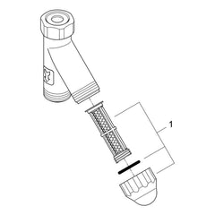 Onderdelentekening Grohe Eggemann filter-koppeling