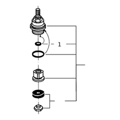 Onderdelentekening Grohe bovendeel 3/4