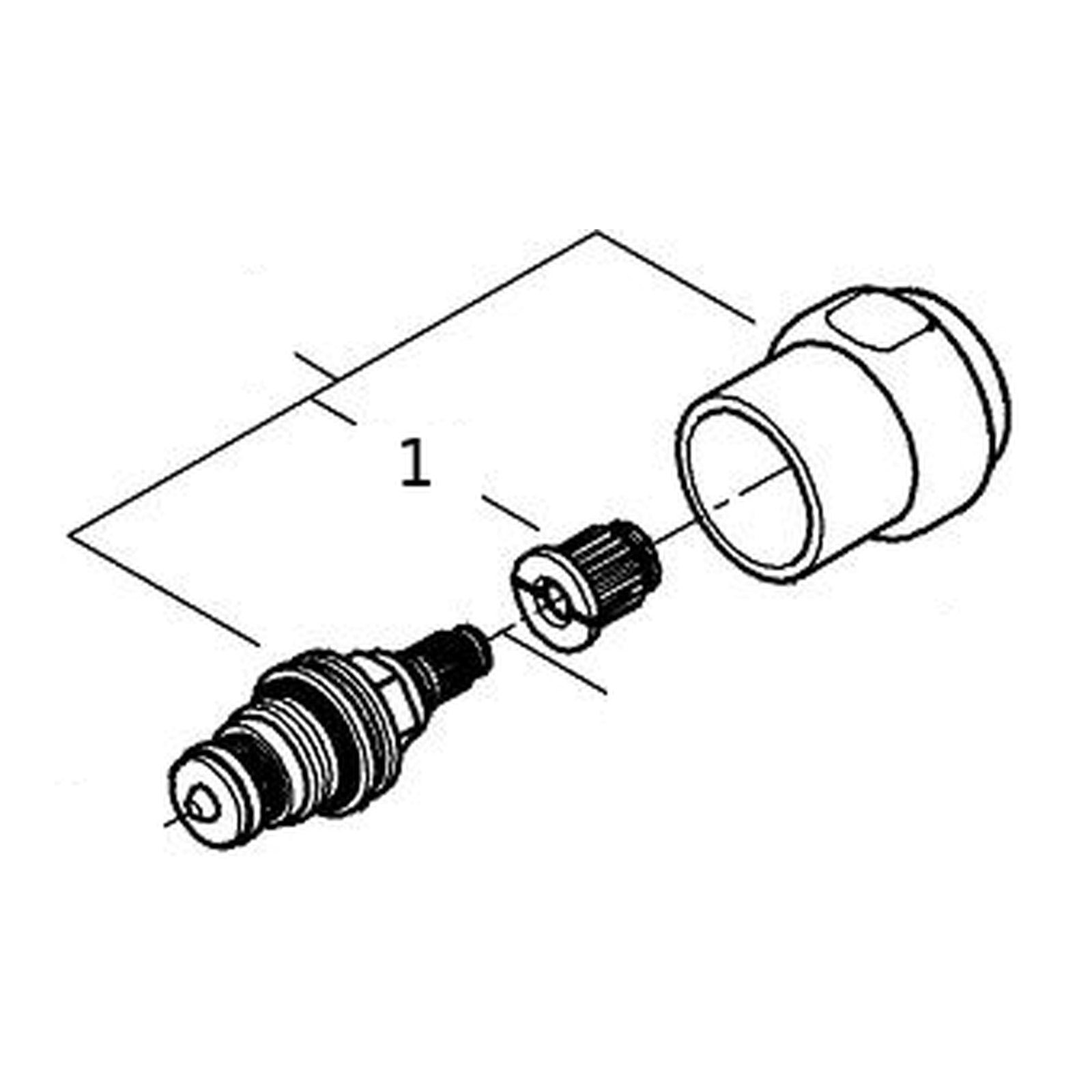 Onderdelentekening Grohe Eggemann bovendeel 3/8