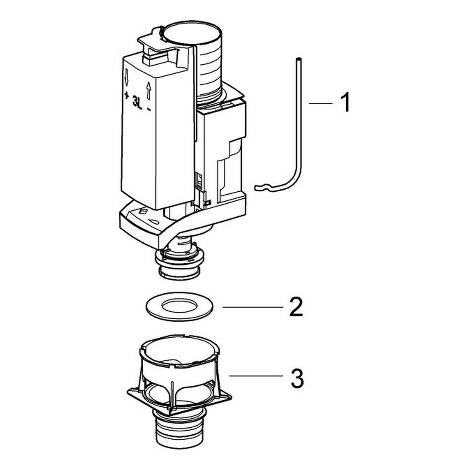 Onderdelentekening Grohe AV1 bodemklep