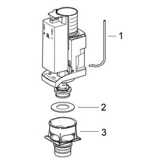Onderdelentekening Grohe AV1 bodemklep