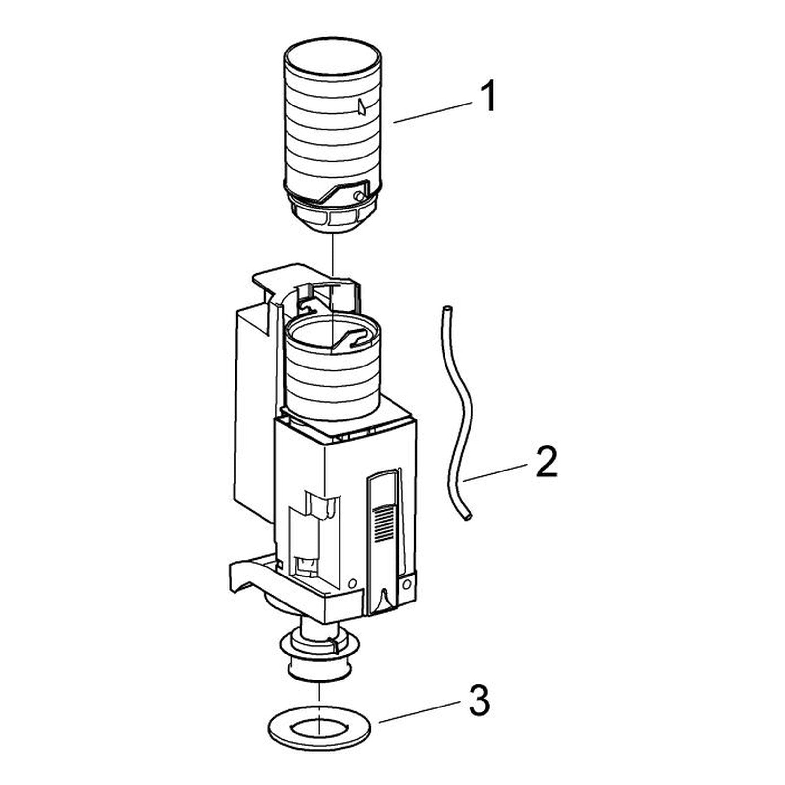 Onderdelentekening Grohe Bodemklep met overloop