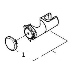 Onderdelentekening Grohe glijstuk voor Relexa Plus glijstang 28 mm