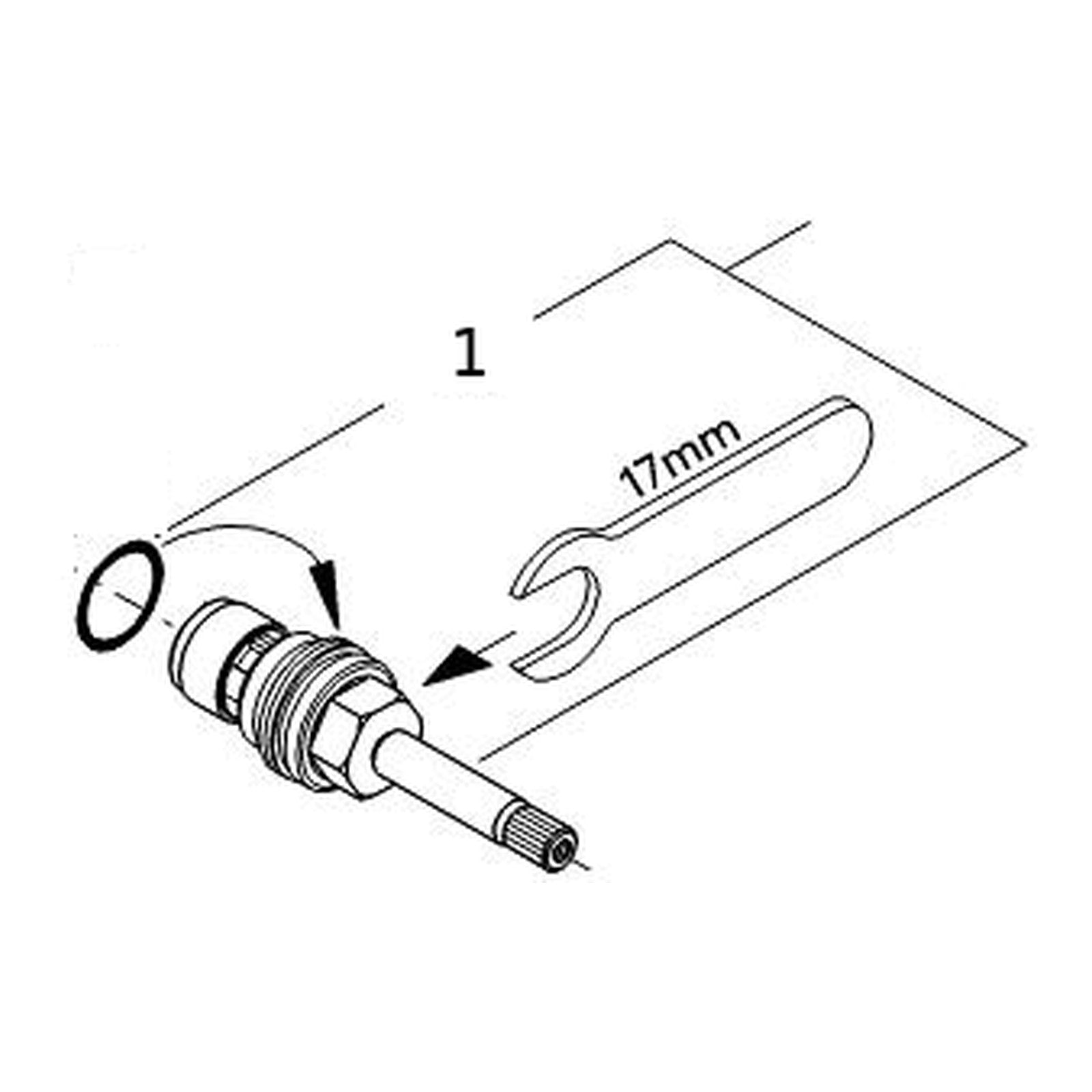 Onderdelentekening Grohe bovendeel 1/2