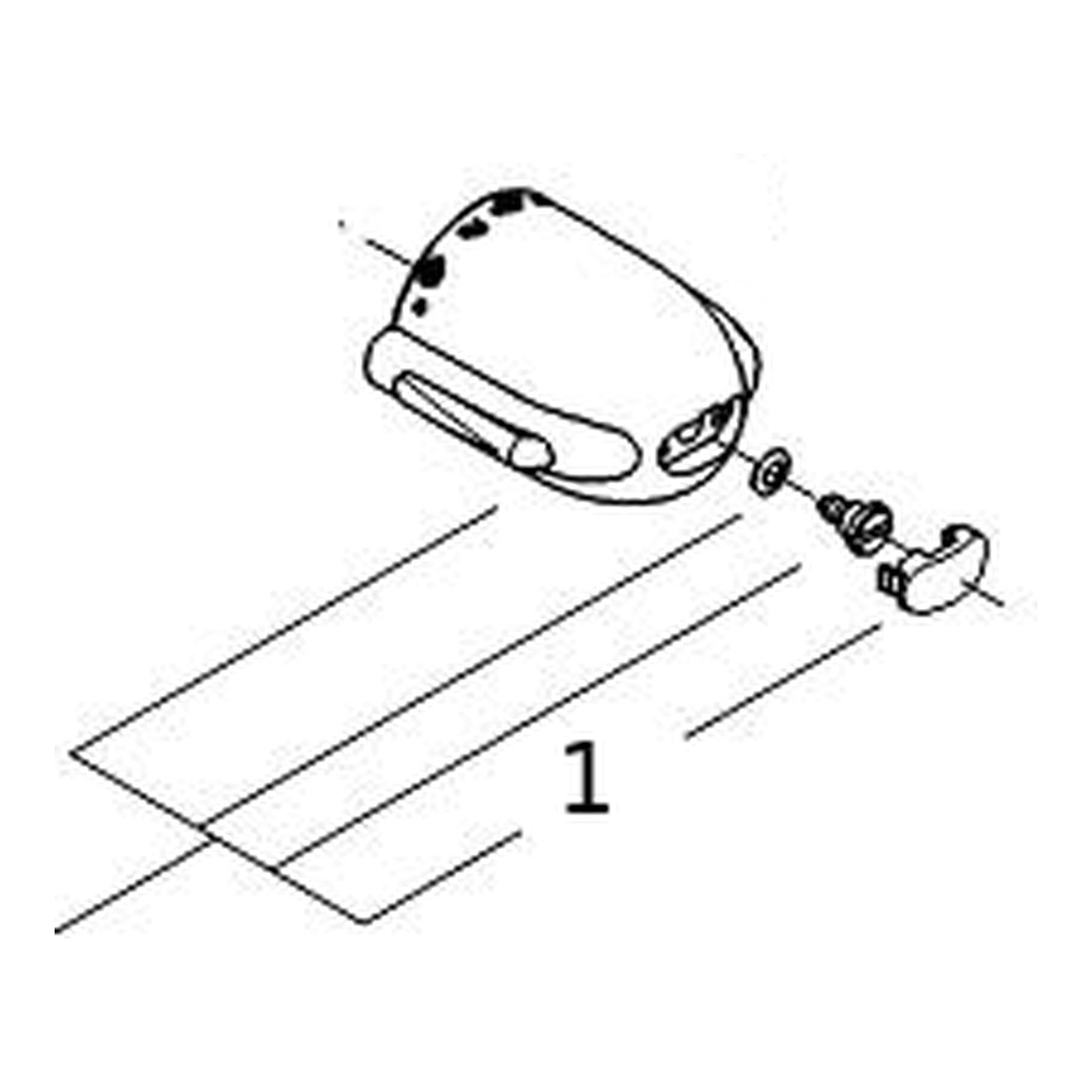 Onderdelentekening Grohe instelknop voor Grohtherm 3000 thermostaat (oud model) chroom