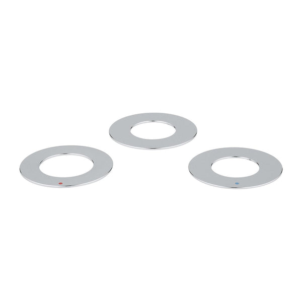 Grohe set van 3 afdekrozetten