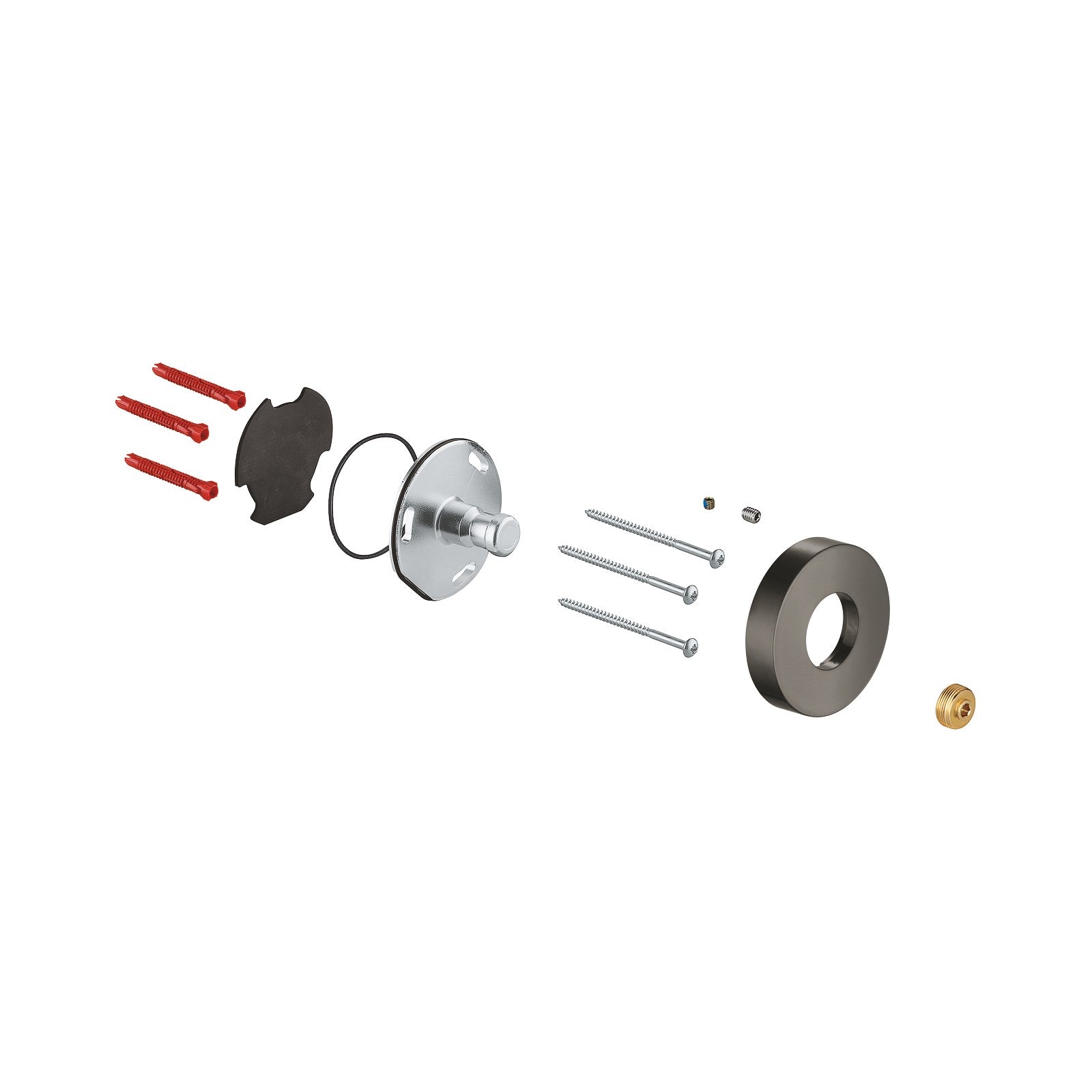 Grohe glijstanghouder voor douchesysteem Brushed Hard Graphite