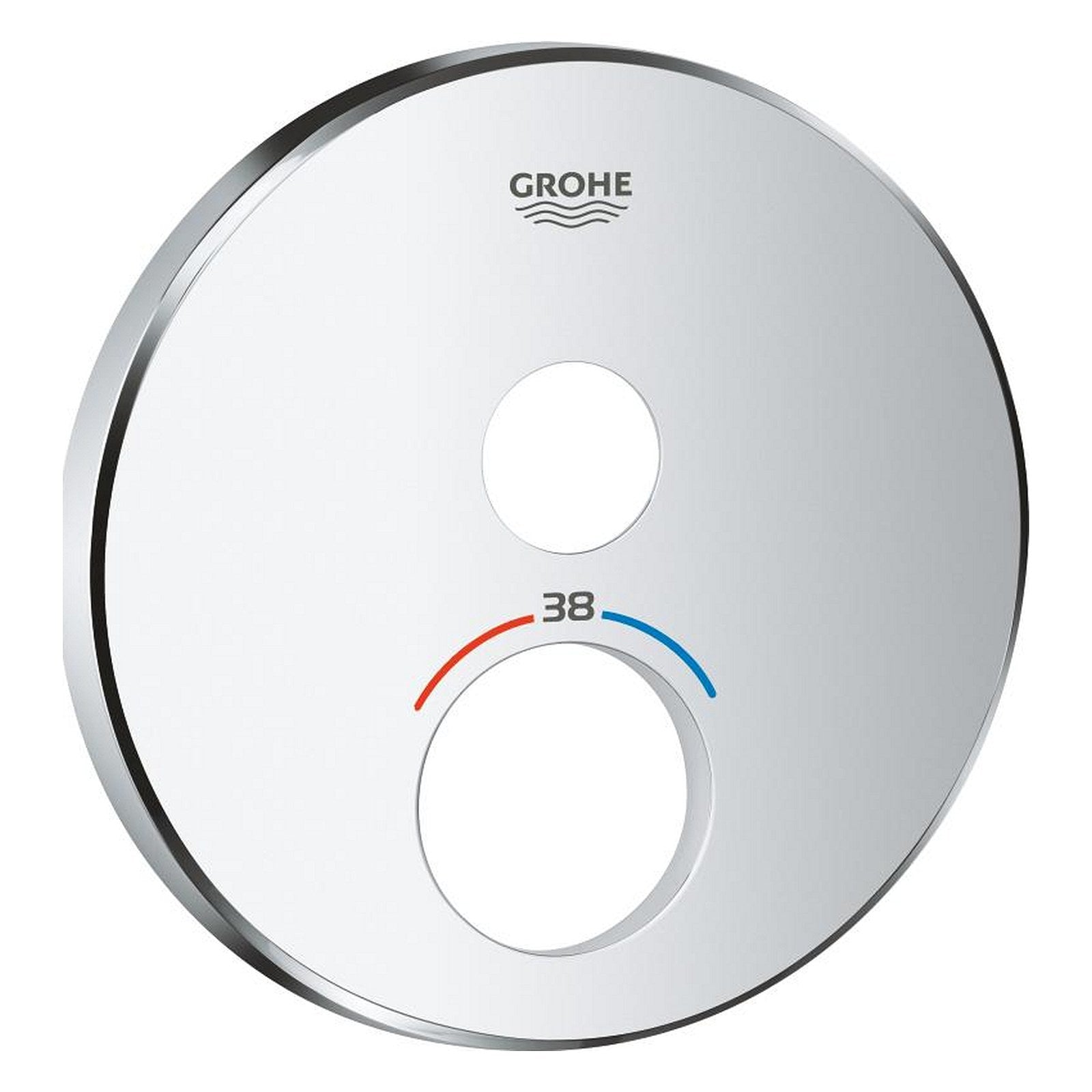 Grohe ronde rozet voor Grohtherm SmartControl met 1 drukknop