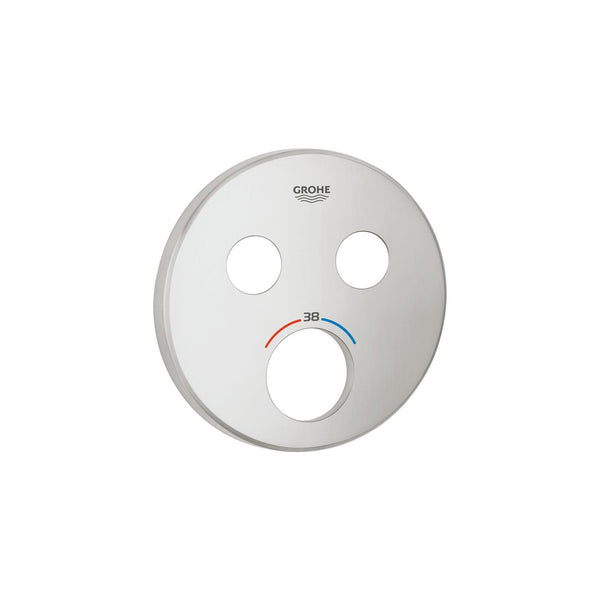 Grohe rozet rond voor SmartControl met 2 ventielen Supersteel