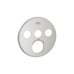 Grohe rozet rond voor SmartControl met 3 ventielen Supersteel