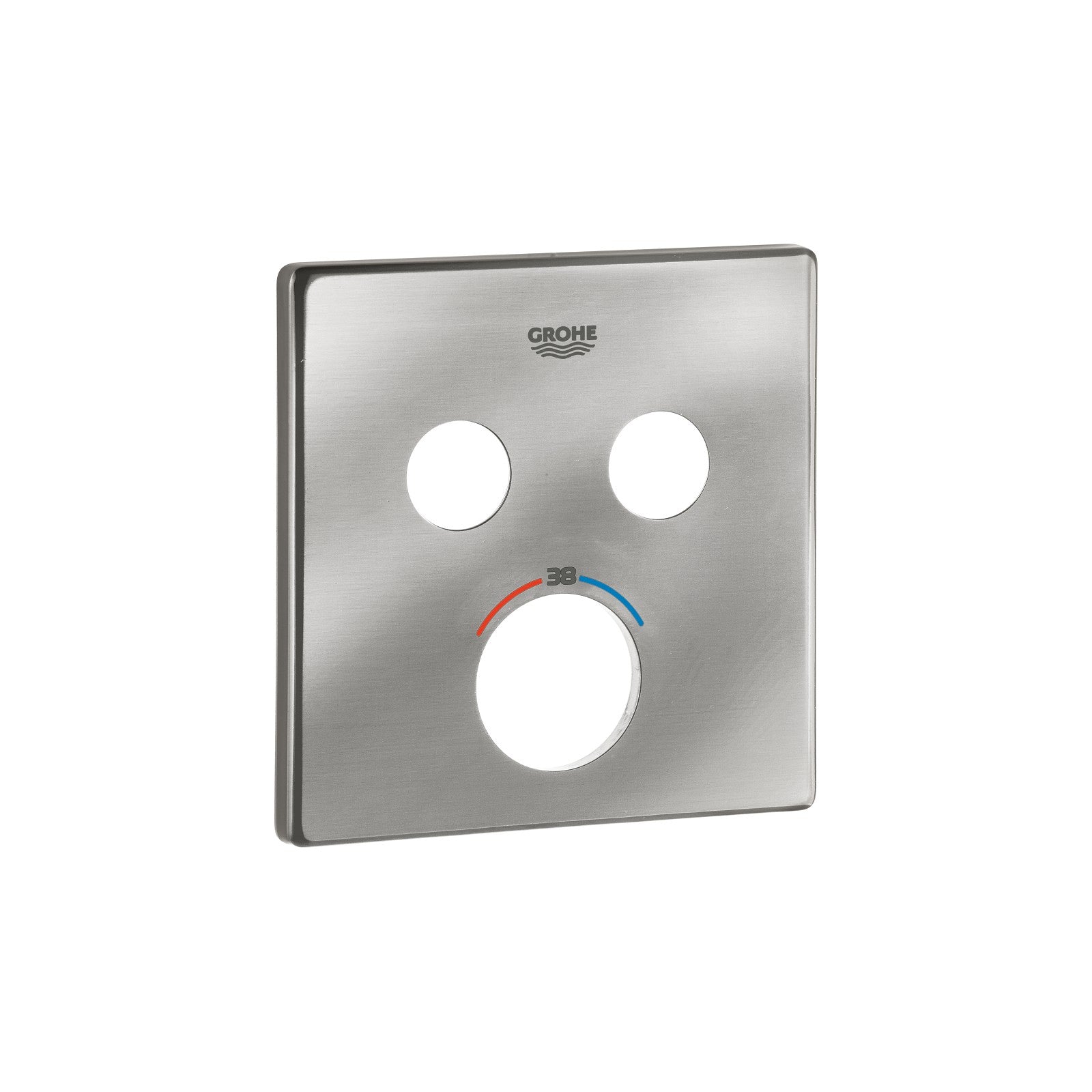 Grohe rozet vierkant voor SmartControl met 2 ventielen Supersteel