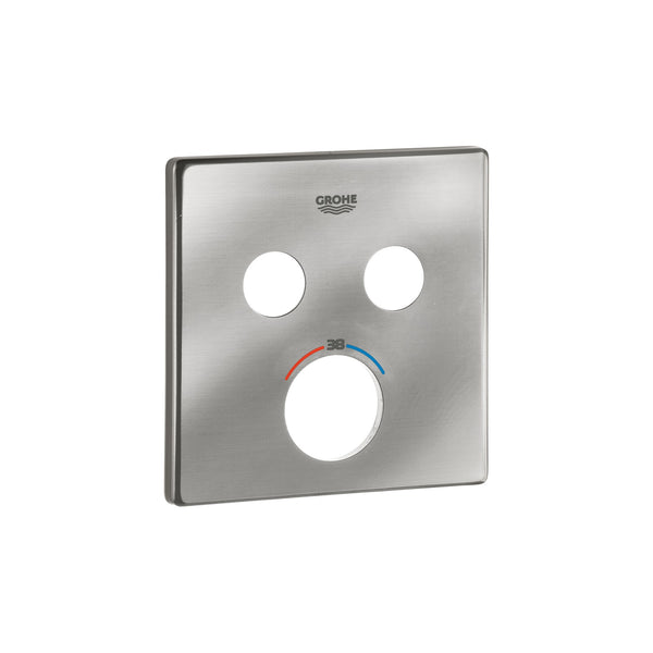 Grohe rozet vierkant voor SmartControl met 2 ventielen Supersteel