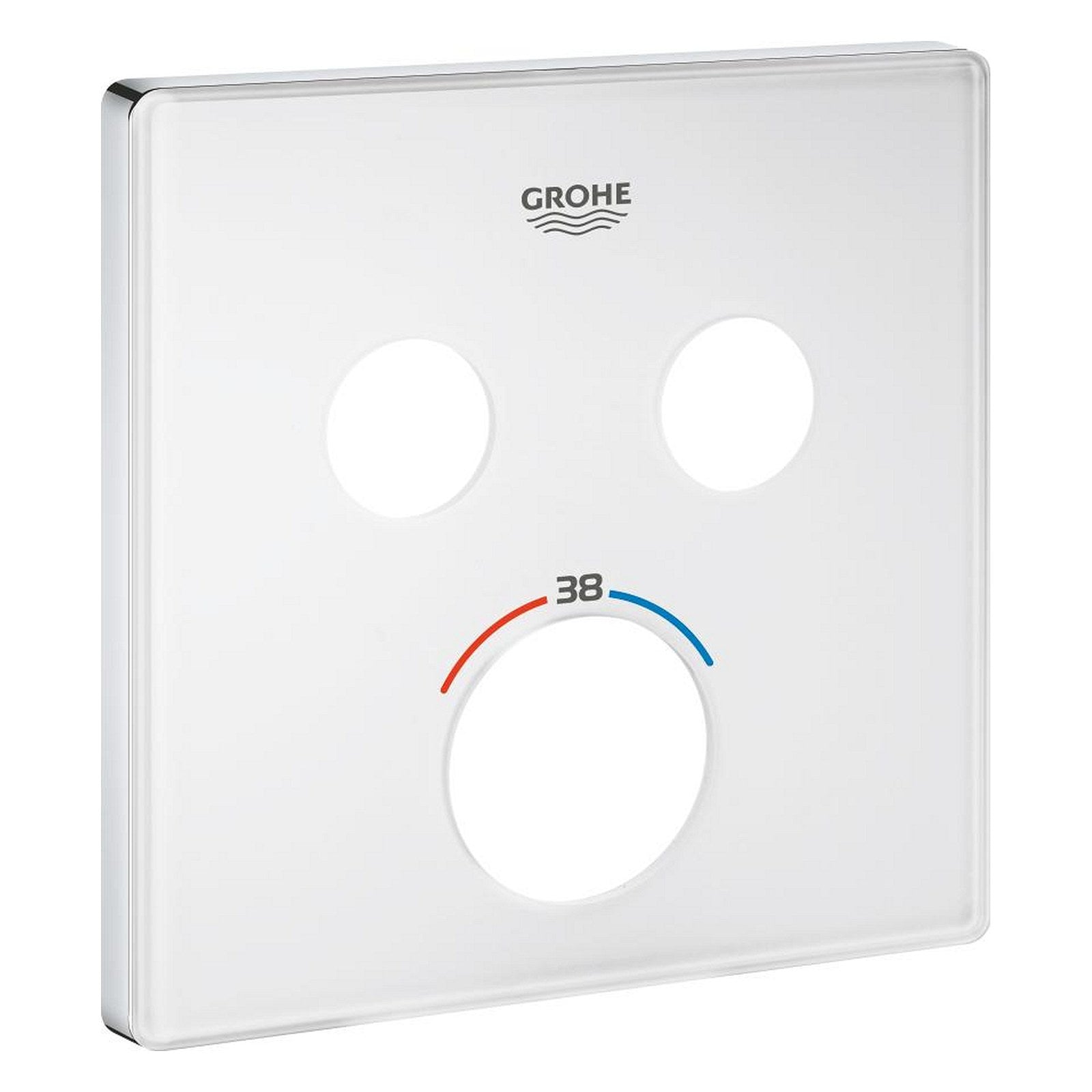 Grohe vierkante rozet voor Grohtherm SmartControl met 2 drukknoppen