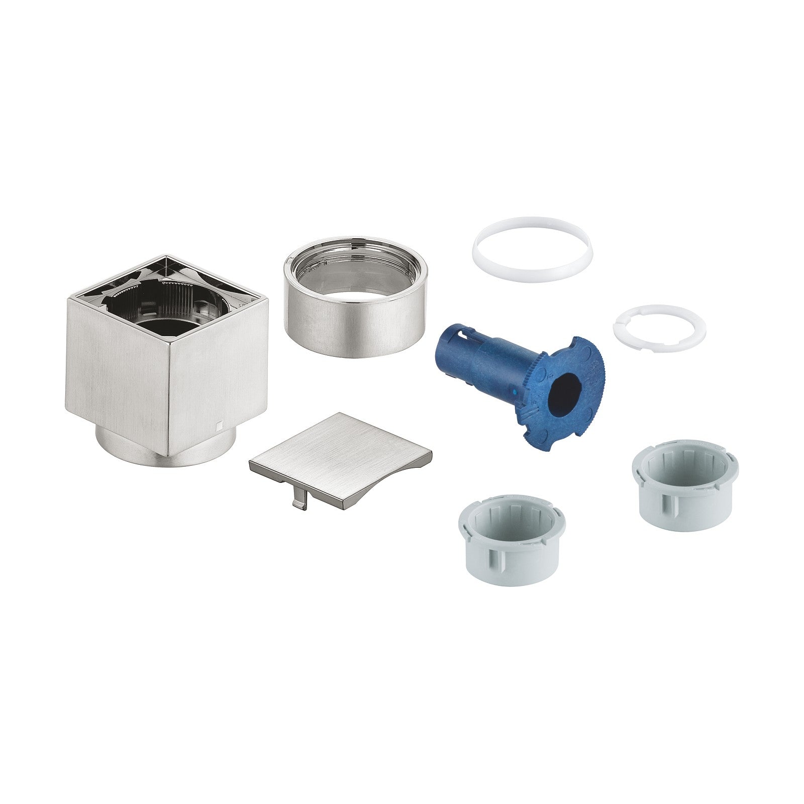 Grohe Aquadimmer afsluitgreep vierkant voor inbouwthermostaat Supersteel