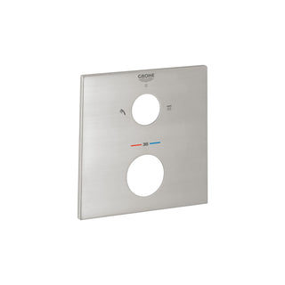 Grohe rozet vierkant voor inbouwthermostaat Supersteel
