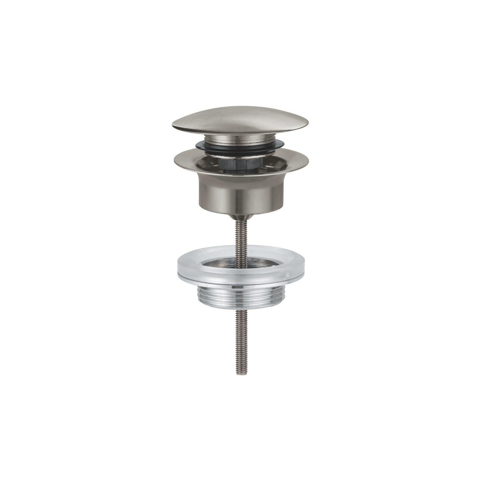Grohe afvoergarnituur push-open voor wastafel Satin Steel