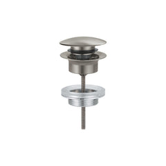 Grohe afvoergarnituur push-open voor wastafel Satin Steel