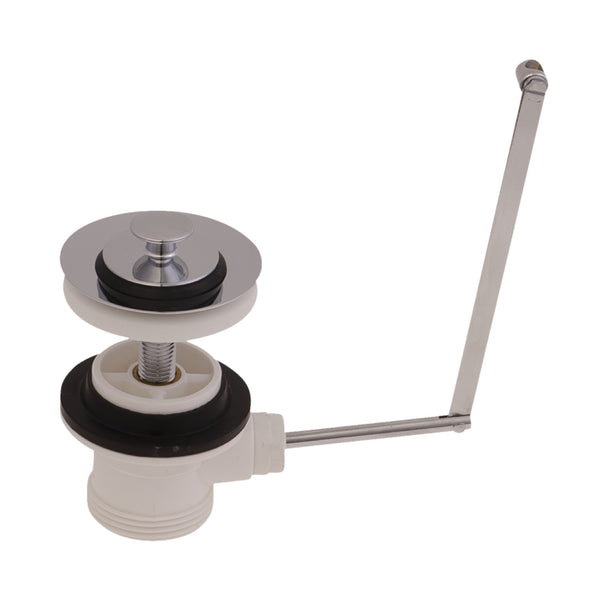 FM Mattsson pop-up wastafelafvoer voor wastafels met overloop, zonder trekstang, chroom