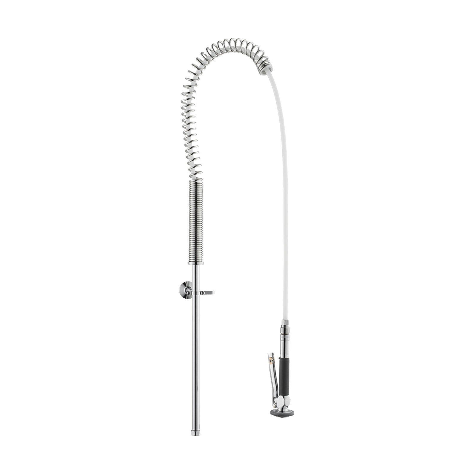 FM Mattsson spoeldouche met zelfsluitende handdouche en PEX-slang, hoogte ca. 1000 mm, chroom