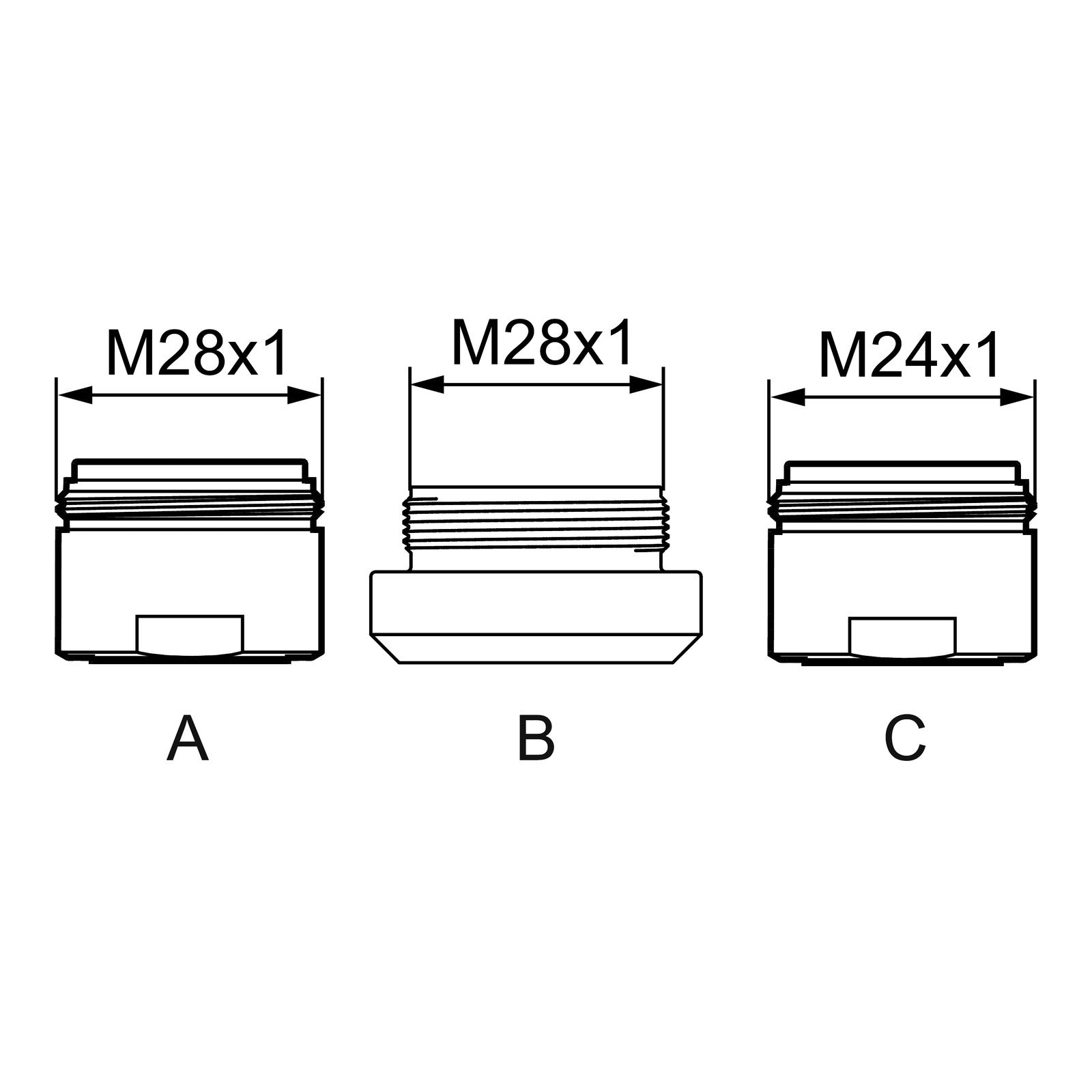 FM Mattsson perlator M24 buitendraad, zonder begrenzing, chroom 29302410