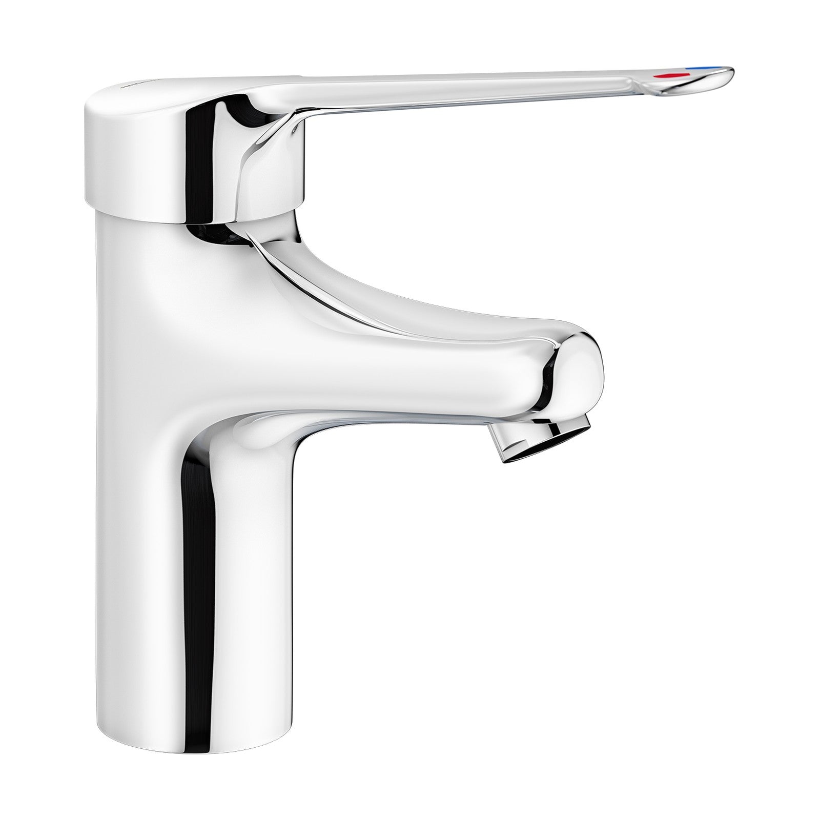 FM Mattsson MediCare wastafelkraan met lange greep 180 mm, koperen buizen Ø 10 mm, chroom