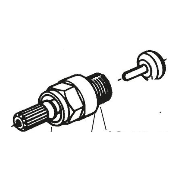 FM Mattsson aan/uit-kraanbovendeel met klepkegel voor thermostaatkranen 35201400