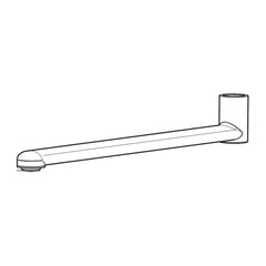 FM Mattsson uitloop 350 mm voor 9000XE spoelmengkraan, chroom 35861350