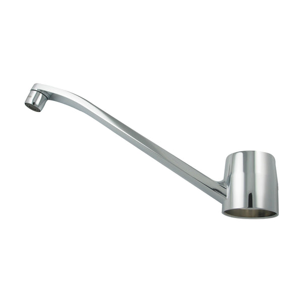 FM Mattsson draaibare uitloop 250 mm met perlator en stopschroef voor Verde kranen, chroom 37652459