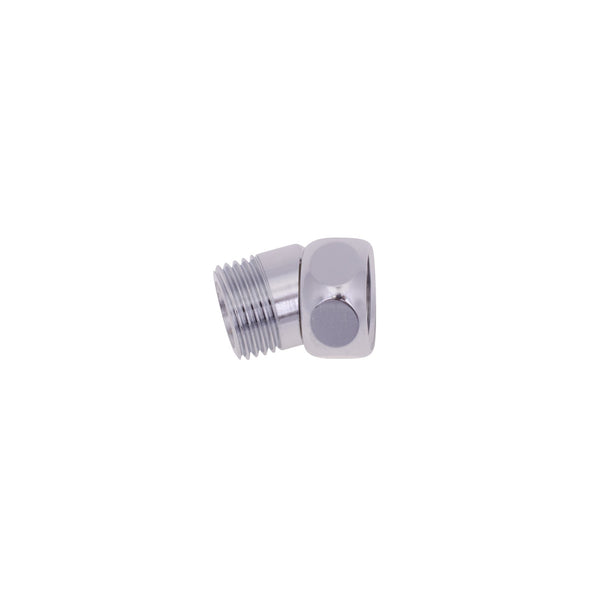 FM Mattsson hoekstuk 30° met wartel, chroom 42751500