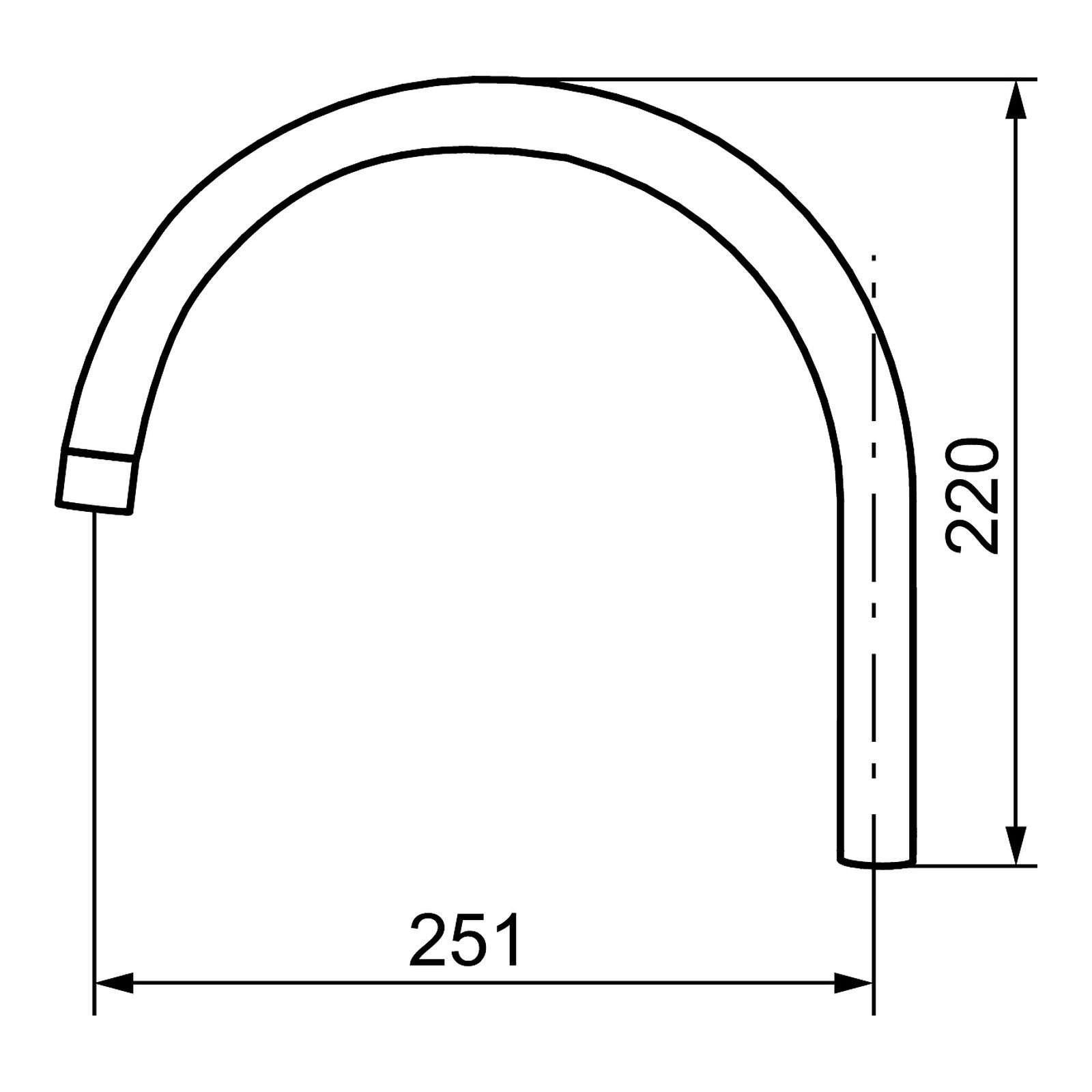 FM Mattsson draaibare uitloop C-model voor 9000E II keuken- en wastafelkranen, chroom 5860-0000