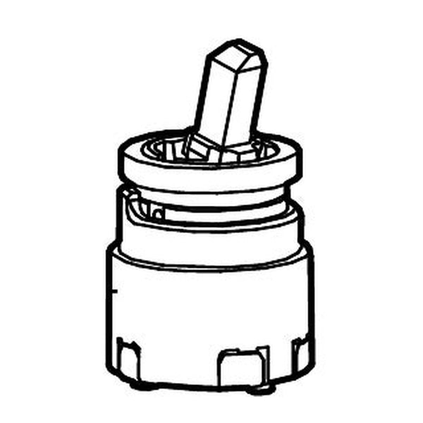 FM Mattsson keramische cartouche, geen koudstart (rode ring), voor Garda keukenkranen 59110009