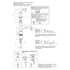 FM Mattsson zachtsluitend bovendeel met hendel 290 mm (ziekenhuismodel) voor 9000-serie, chroom 5930