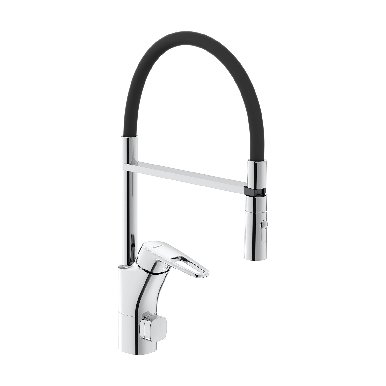 FM Mattsson Siljan flexi keukenmengkraan met slang, handdouche en vaatwasserkraan, Cold Start, chroo