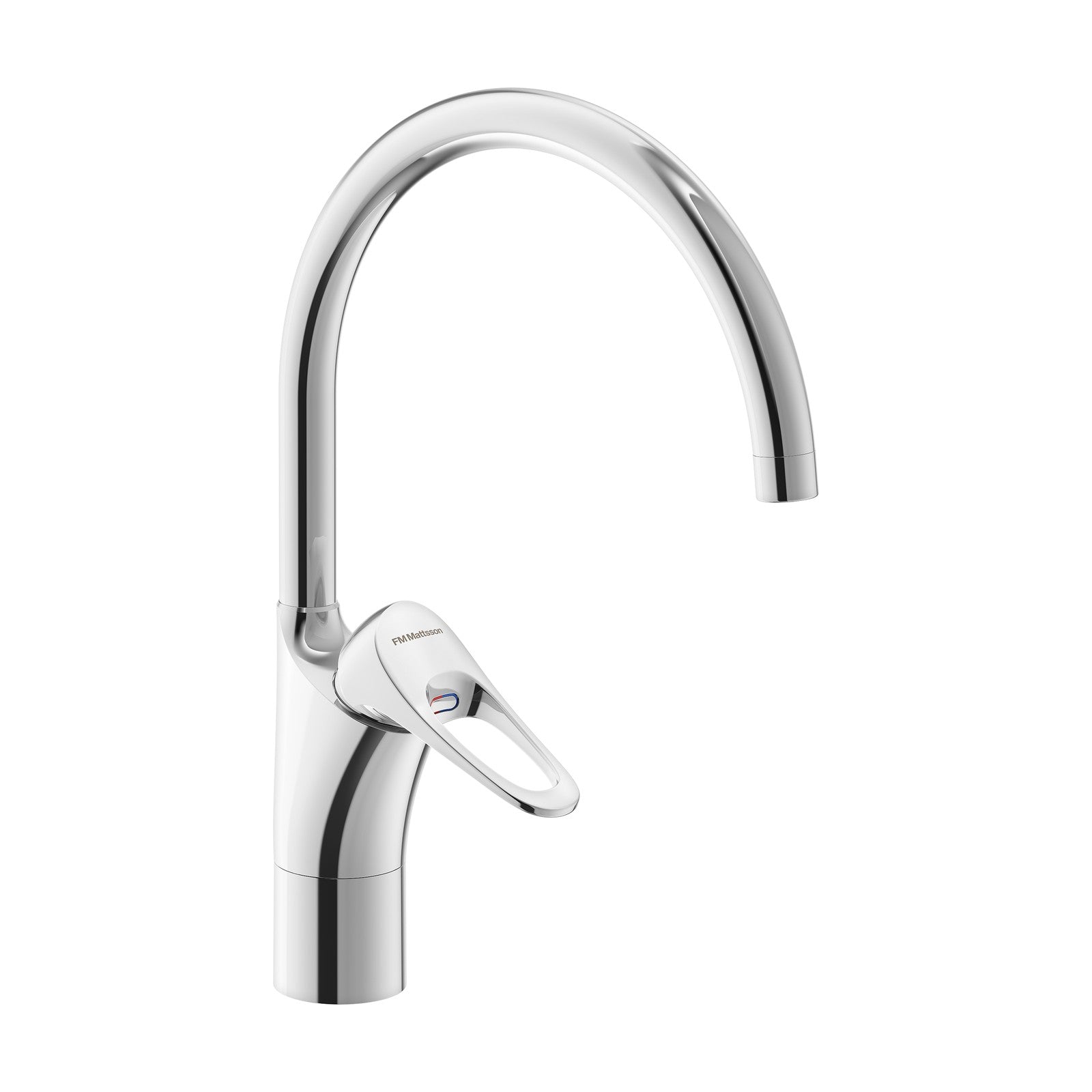 FM Mattsson 9000XE keukenmengkraan met draaibare uitloop, Cold Start en Eco Flow, chroom