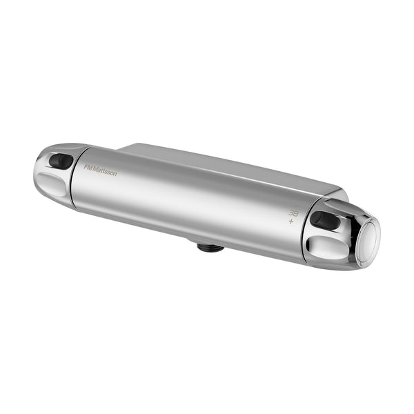 FM Mattsson 9000XE douchethermostaat TMV2 met douche-aansluiting onder, stop op 38 °C, max. 43 °C, c