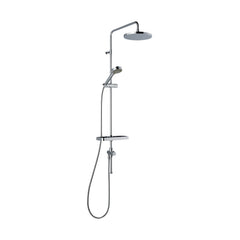 FM Mattsson 9000E hoofddoucheset met handdouche en omstel, antikalk, Eco Flow 12 l/min, chroom